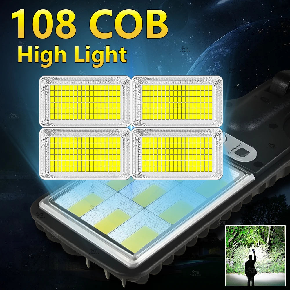 Big Led High Power Solar Street Lamp for Outdoor Garden Lighting Solar Sensor Lamp Outdoor Led Spotlights Decoration Wall Lights