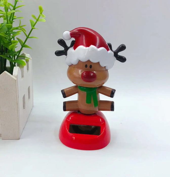 Christmas Desktop Home Decoration Solar Dancing Santa Claus Elk Snowman Merry Christmas Gift Home Accessorie Festival Decoration