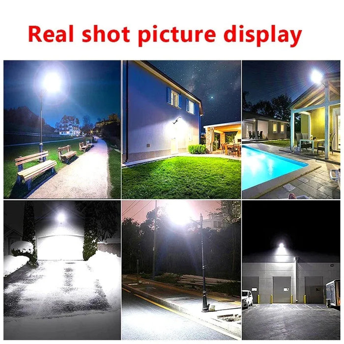 Powerful Solar Lights Outdoor 12000LM 598LED Motion Sensor Street Light 3Modes Waterproof IPX65 Garden Lamp With Remote Control