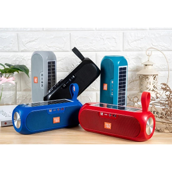 Solar Radio FM Radios MP3 Outdoor Portable Wireless Bluetooth V4.2 Speaker Music Sound Box Subwoofer Bass Aux Hifi Stereo Mp3