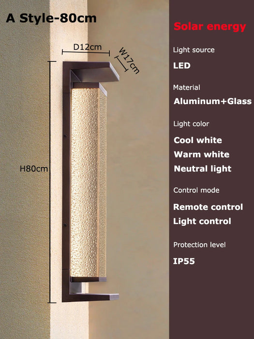 Solar Wall Light Outdoor Dusk to Dawn Porch Lighting Fixture Waterproof Solar Lanterns Anti-Rust Lanterns for Front Patio Garage