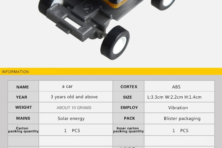 Solar Power Mini Sports Car Smaller Solar Power Project Car Mini Toy Car Educational Gadget Kids Gift Funny Racer