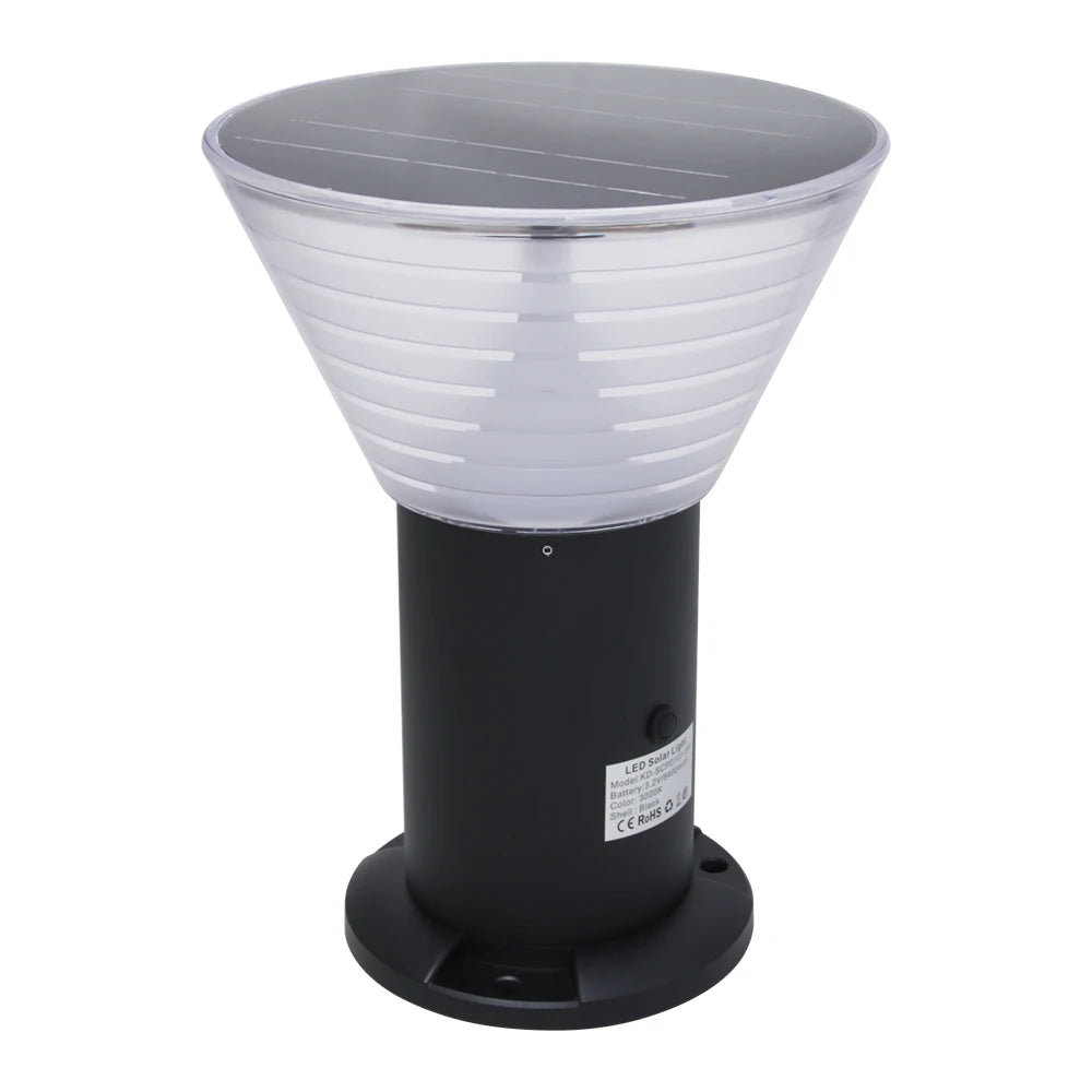 Outdoor Solar Bollard Light Villa Landscape Pillar Post Solar Gate Light Garden Solar Lamp