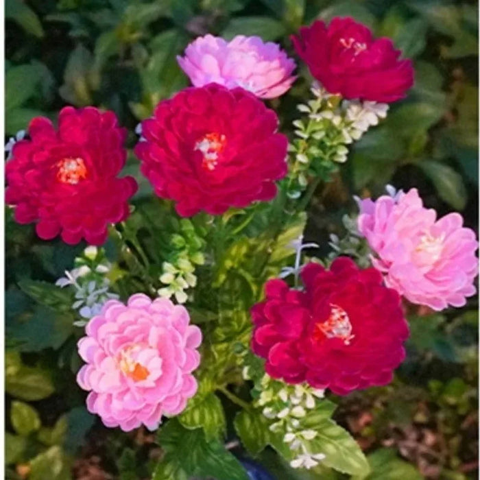 Solar Snow Flower Lights For Outdoor Courtyard Decoration LED Simulation Flower Lights Solar Lawn Lights For Garden Lights