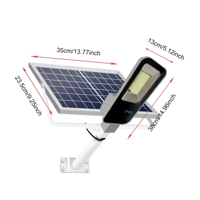 High quality outdoor solar street light with long-term operation, automatic sensing, waterproof, high-power solar street light