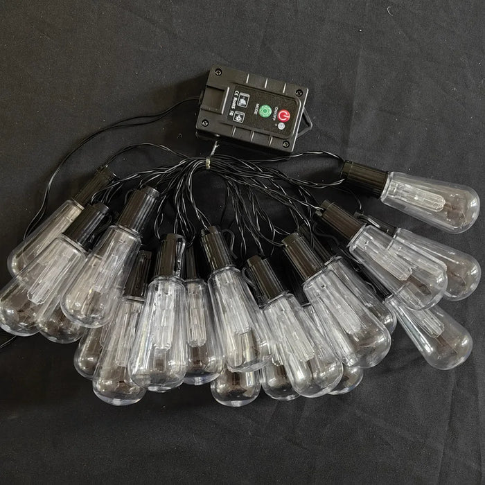 Solar Powered lamp Outdoor string lights Courtyard hanging lights LED bulbs garden porch courtyard balcony terrace lighting 733