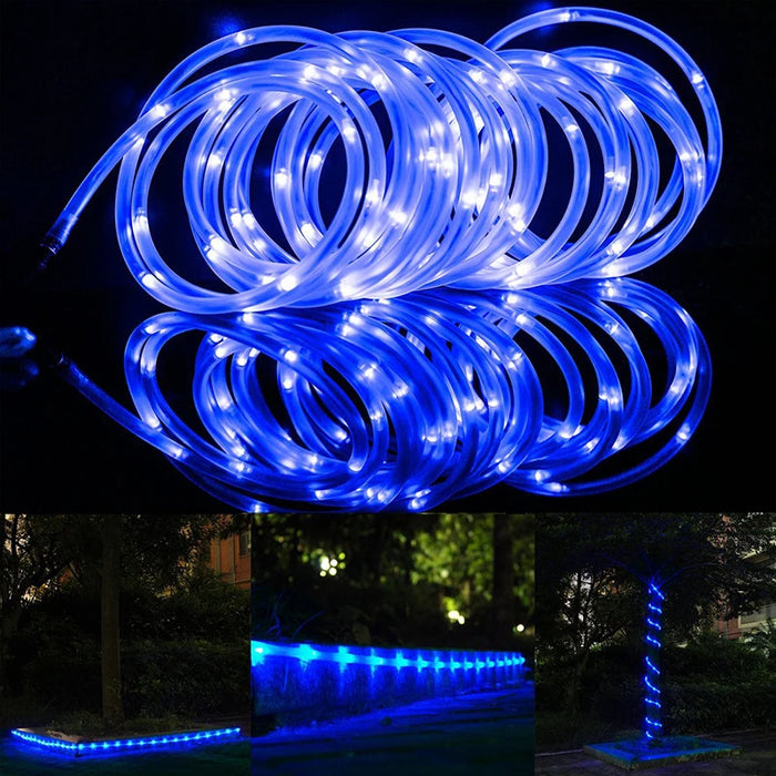 Solar String Light Outdoor Tube Rope Lights Waterproof Tube Lights for Outdoor Home Garden Parties Decor Led Lights Outdoor