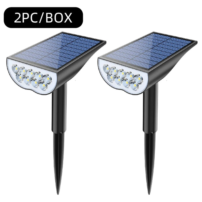 Solar powered tree light, outdoor dual-use spotlight, landscape courtyard lawn light, super bright waterproof garden villa ligh