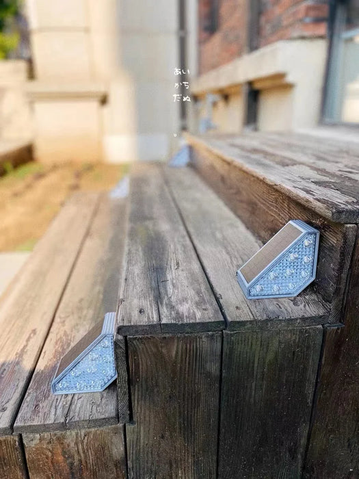 Solar LED Stair Lights with Motion Sensor Outdoor Step 3 Mode Lighting IP67 Decorative Light for Patio Garden Solar Panel Lamps