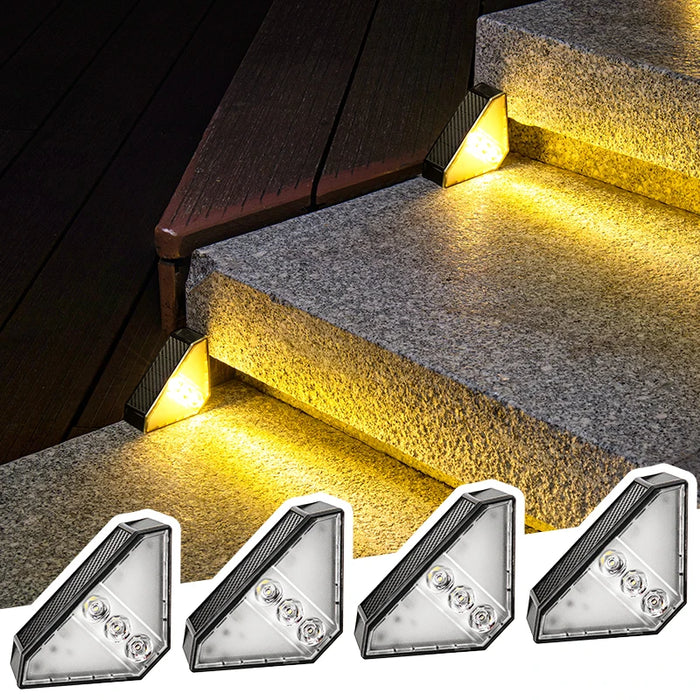Solar Step Lights, Outdoor Stair Lights, Step Lights, Courtyard Decorative Atmosphere Lights, Suitable for Courtyard, Garden, Park, Deck, Stair Step Decoration