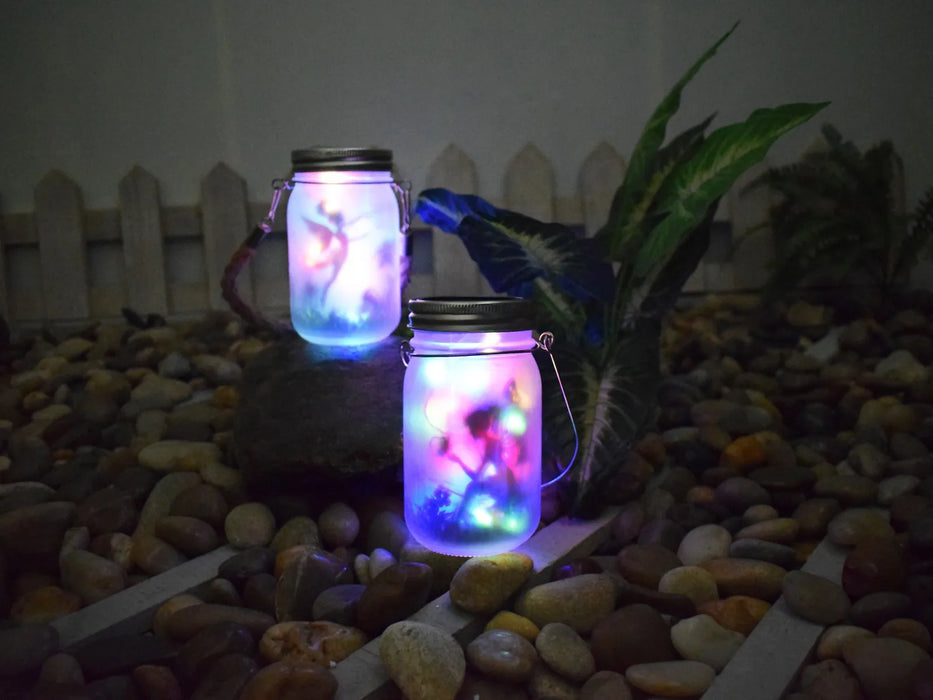Solar Mason Jar Light Solar Lantern Fairy Lights Waterproof IP65 Hanging Standing Solar Lamp Garden Ornament for Patio Lawn