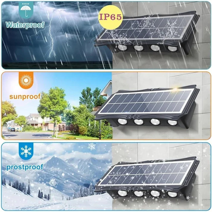 Solar Wall Lamp Outdoor LED Solar Light Waterproof Up And Down Luminous Lighting Yard Garden Decoration Solar Powered Lights