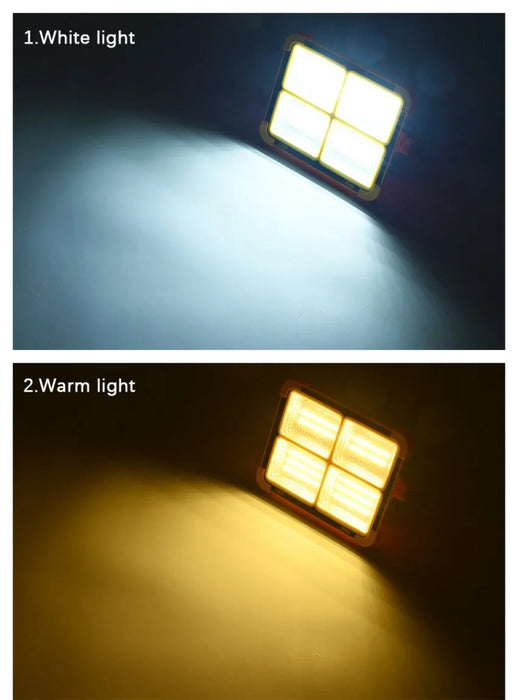 NEW 200-800W Outdoor Solar LED Floodlight Emergency Lighting Rechargeable Outdoor Camping Portable Waterproof Fishing Spotlight