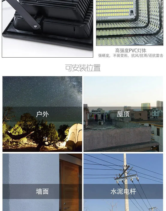 New Solar Light Outdoor Lighting 30W Garden Light Indoor and Outdoor Super Bright Extra High Power Solar Floodlight Low Price