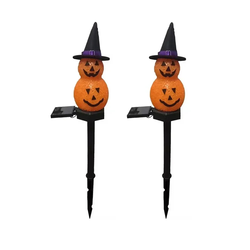 Solar Pumpkin Lamp Halloween  Atmosphere Decoratio Courtyard Outdoor Waterproof Decoration Floor Insertion Atmosphere Light