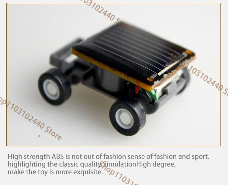 Solar Power Mini Racer Car, Educational STEM Toy for Kids, Funny Science Experiment Gadget No Batteries Needed, Cool Gift