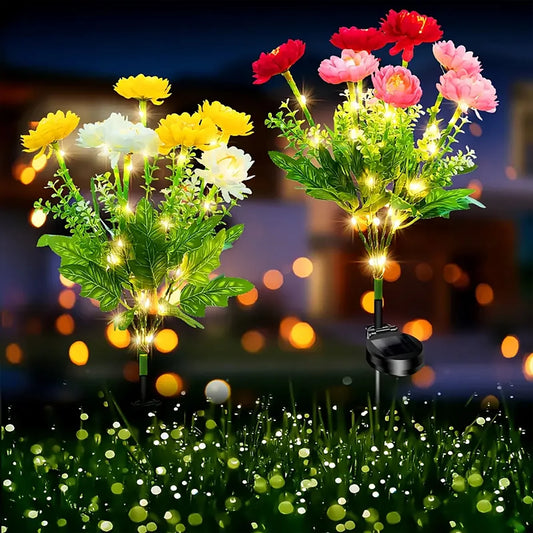 Solar snowdrop light, outdoor solar garden light for yard, garden, path, sidewalk, terrace, lawn decoration