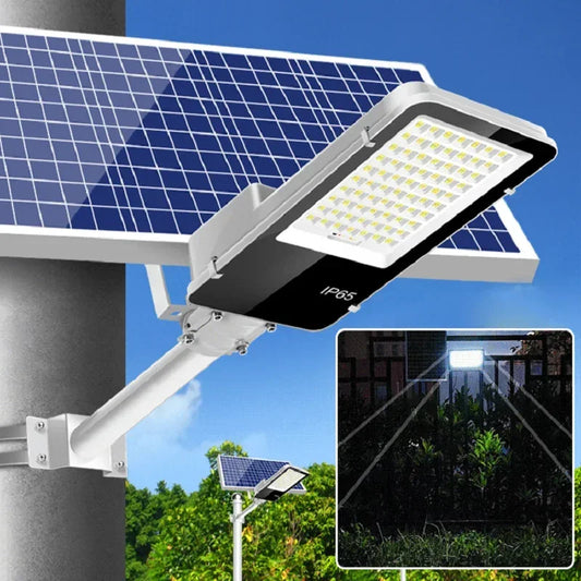 Super Bright Solar Street Light Outdoor IP67 Waterproof 3000mAh Auto on/Off Garden Lighting for Home Pathway Dusk To Dawn