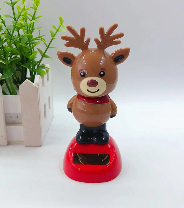 Christmas Desktop Home Decoration Solar Dancing Santa Claus Elk Snowman Merry Christmas Gift Home Accessorie Festival Decoration