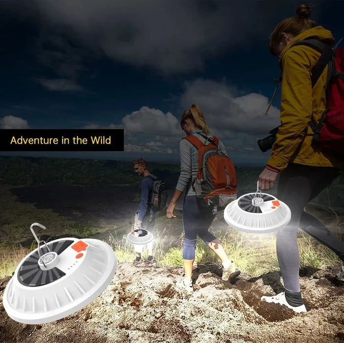 Solar Led Camping Light Outdoor Waterproof Remote Control Tent Lamps USB Rechargeable Portable Lanterns Emergency Night Lights