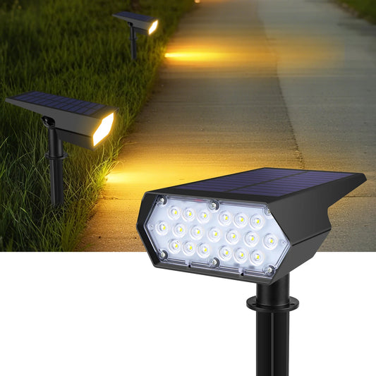 Solar Outdoor Pathway Light,Auto on at Night/Auto off at Sunrise,Yard Street Garden Energy Saving Waterproof Wall Nightlamp