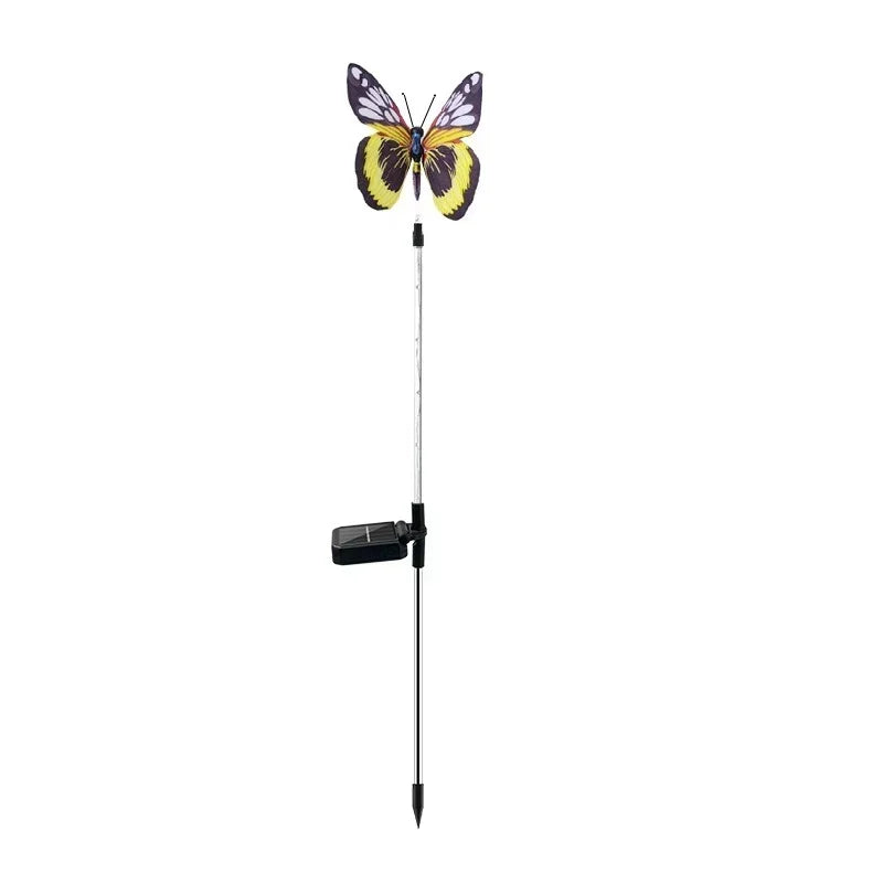 LED Solar Light Waterproof butterfly Solar Flowers Lamp Outdoor Decorative for Garden Yard Lawn Path Lighting Holiday Wedding