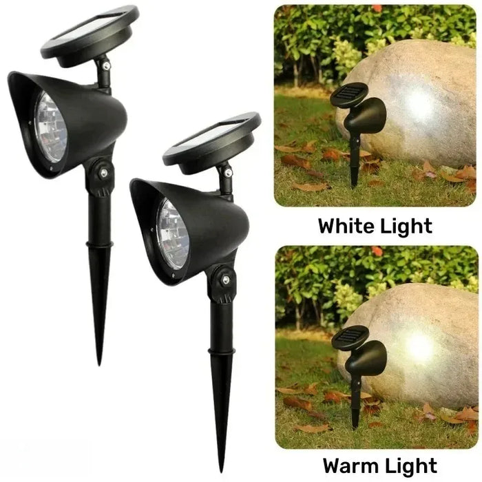 Solar LED Pathway Lawn Lamp Outdoor Waterproof Walkway Garden Decor Street Stake SpotLight for Landscape Yard Patio Driveway