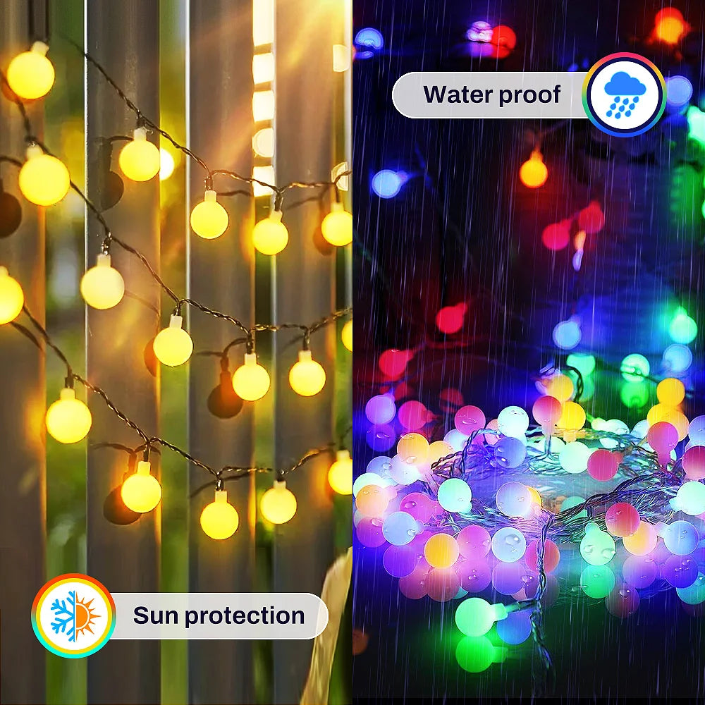 LED Fairy Solar String Lights, 13 Modes with Remote, RGB & Warm Fairy Lights, Christmas Lighting For Party, Indoors & Outdoors