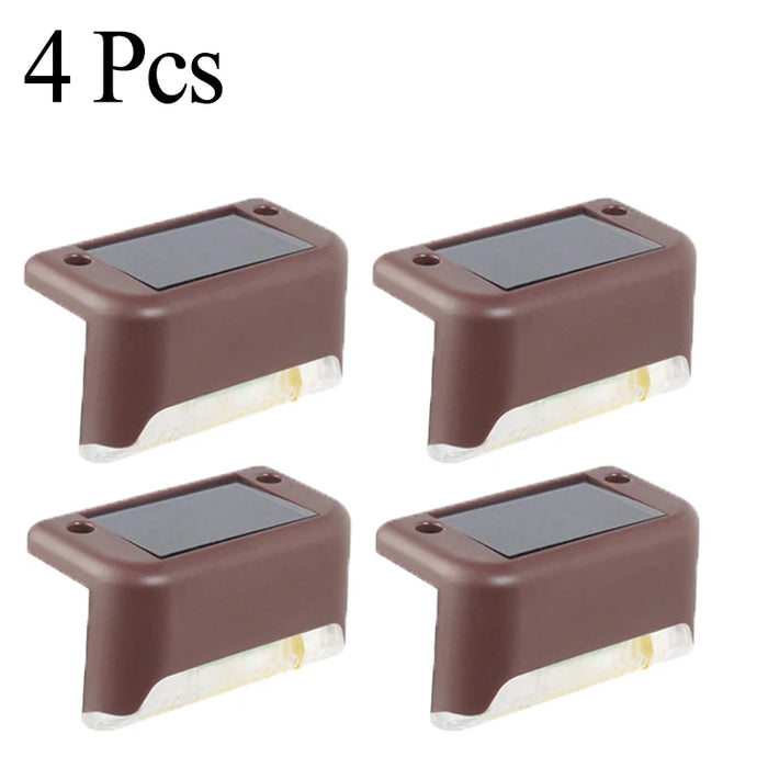 Solar Deck Lights 1-12 Pack Outdoor Step Lights Waterproof Led Solar Lights for Railing Stairs Step Fence Yard Patio and Pathway