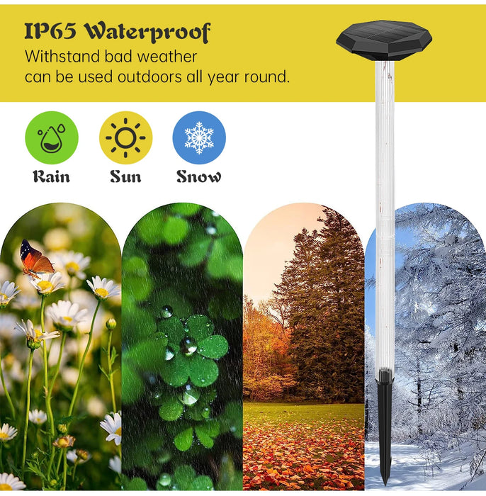Solar Pathway Lights Bright Solar Ground Light Outdoor Waterproof IP65 LED Solar Garden Lights Landscape Lighting for Yard Lawn