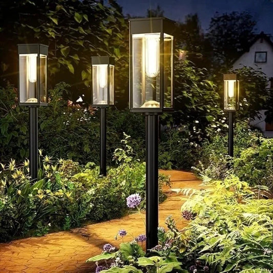 Solar Path Light Outdoor 1/2/4 Piece Waterproof Solar Garden Light for Courtyard Terrace Sidewalk Lane and Trail