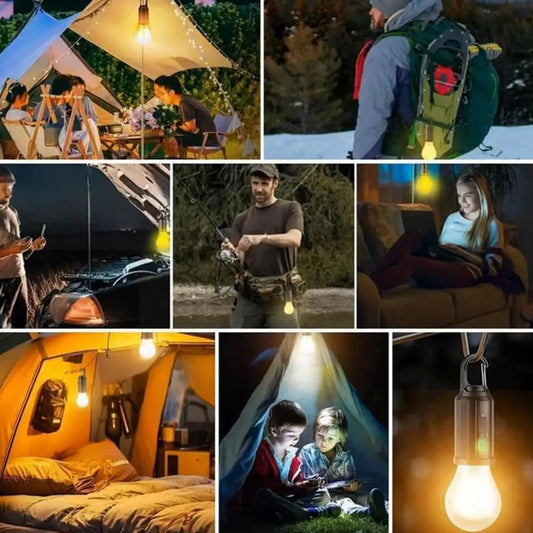 Rechargeable Camping Lantern Solar Powered Camping Light Portable Solar Rechargeable Camping Light for Outdoor for Adventure