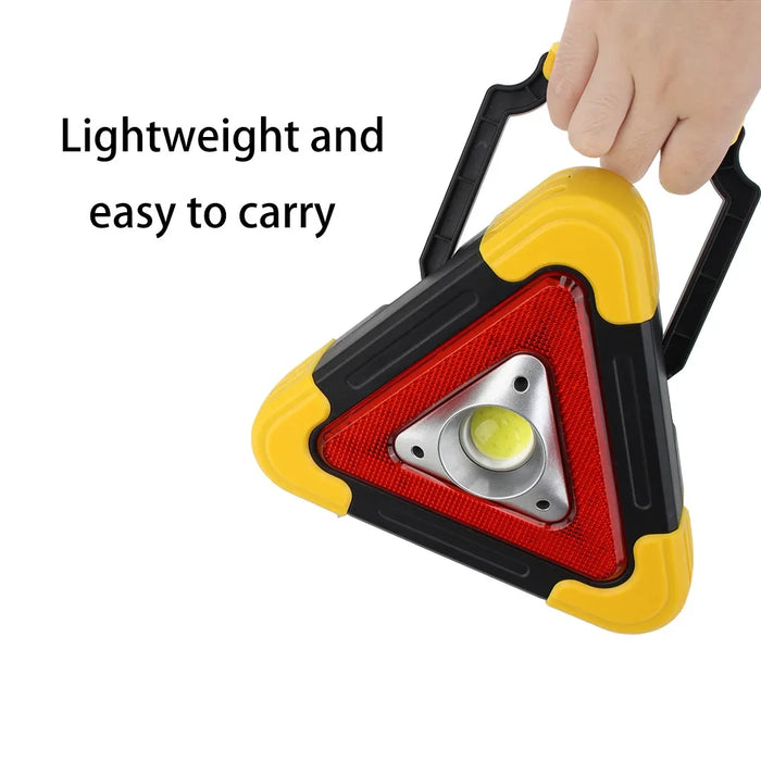 3 in 1 Solar Car Emergency Triangular Warning Light Safety Emergency Breakdown Alarm Lamp Portable Solar Light Camping Working