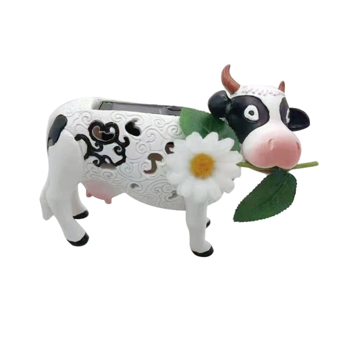 Solar Lights LED Lantern Cow Animal Design Garden Ornaments Indoor Home Bedroom Decoration Landscaping Lights