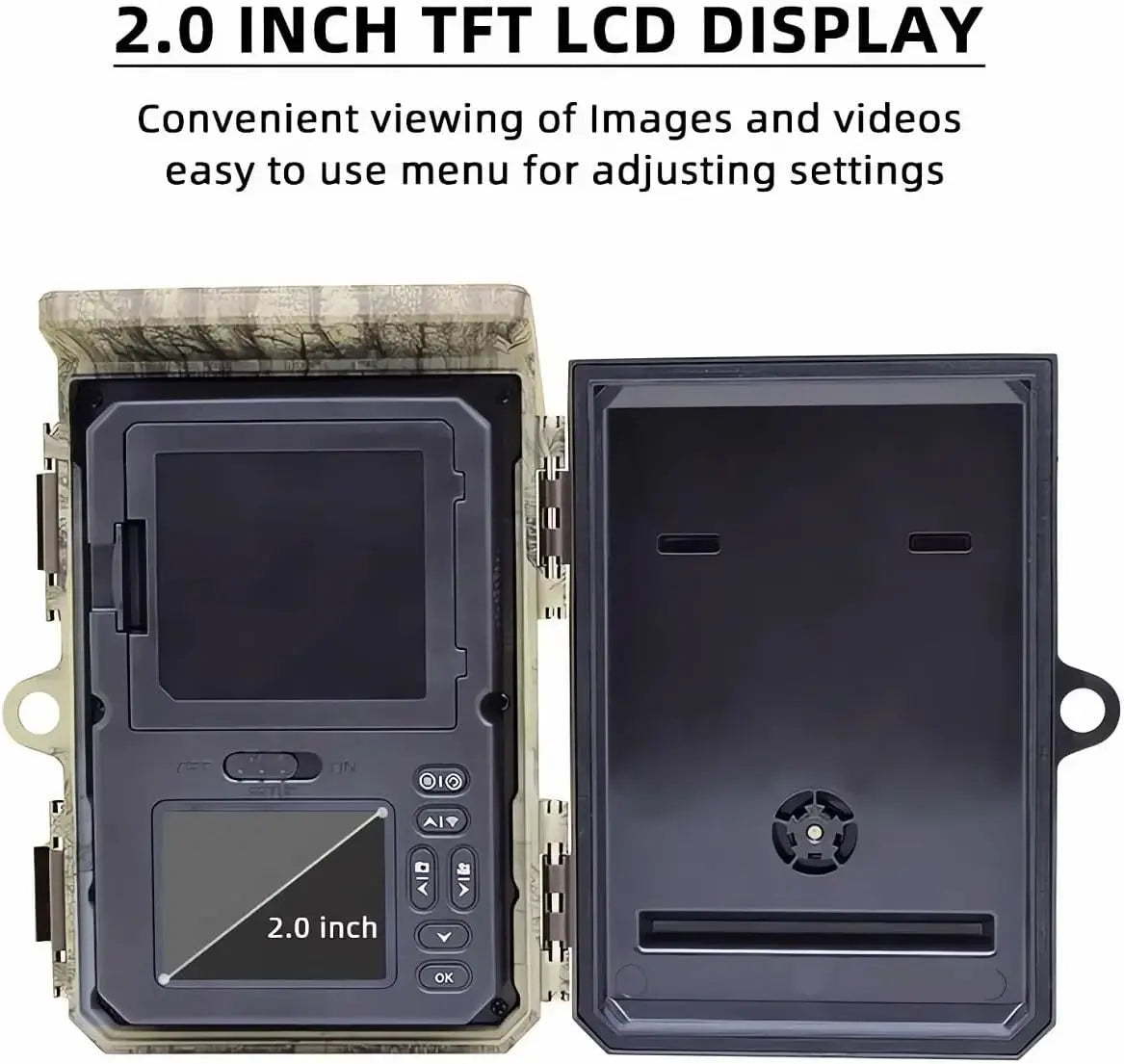 Solar Charging Hunting Camera, Outdoor Game Cam, Night Vision, 120 ° Detection, Wildlife Recording, 2K, 30MP, 4G