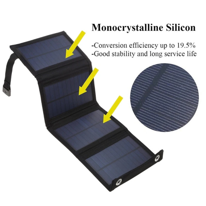 100W USB Foldable Solar Panel Portable Flexible Small Waterproof 5V Folding Solar Panel Cells For Phone