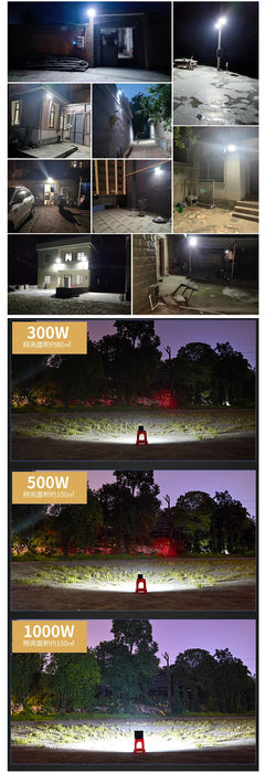 Outdoor LED Solar Flood Light 30W50W100W200W300W500W Outdoor Waterproof Spotlight Solar Remote Control Reflector LED Street Lamp