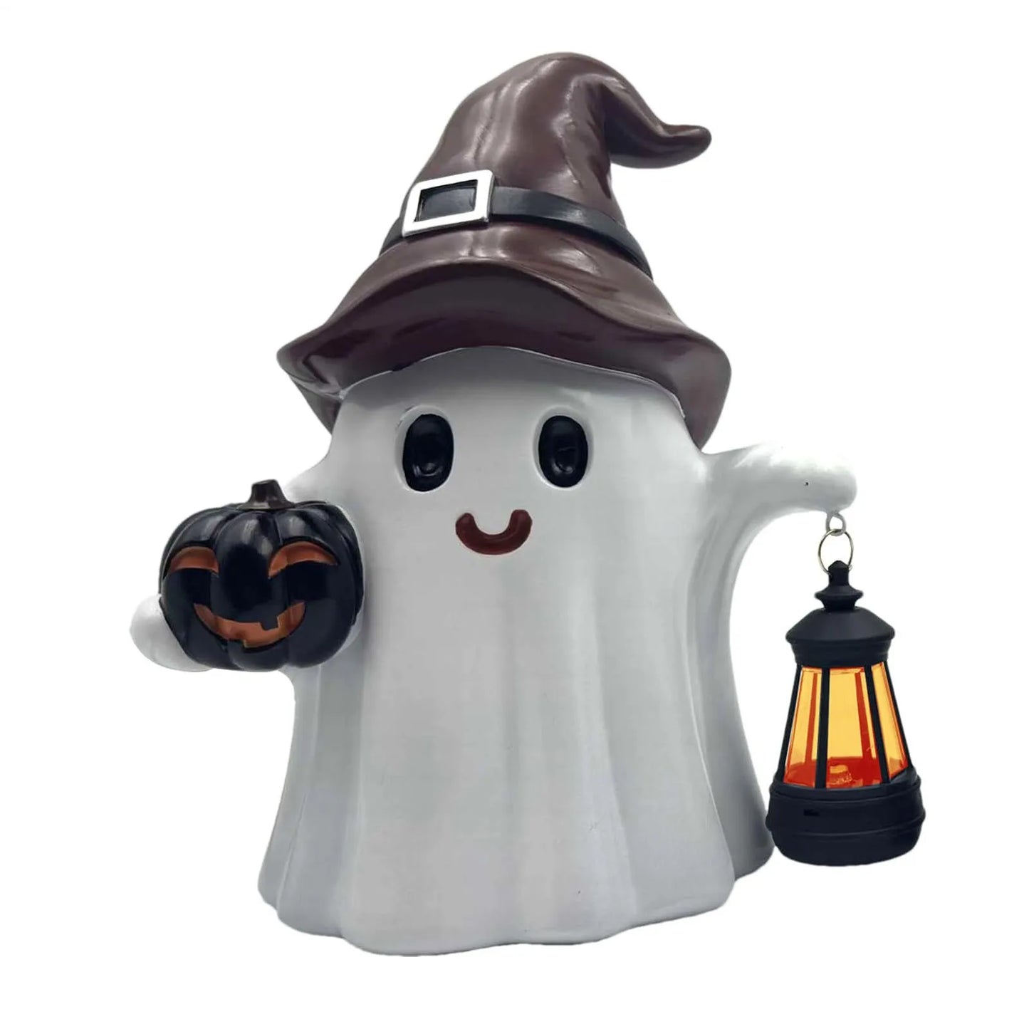 Halloween Ghost Lantern Ornament Solar Powered Design Light Nightlight Garden Sculpture Lights Cute Yard Holiday Decorations