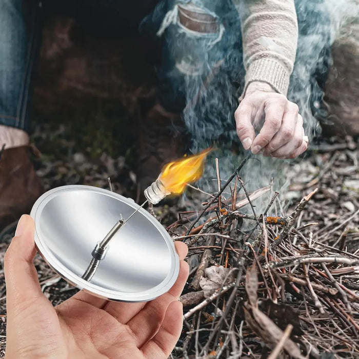 Solar Igniter Environmentally Friendly Windproof Waterproof Portable Small Tool For Outdoor Hiking Camping Wilderness Survival