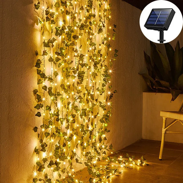 Solar Lights Fairy Sunflower Maple Leaf 10M Waterproof Outdoor Garland Solar Lamp for Garden Decoration Wedding Party Christmas