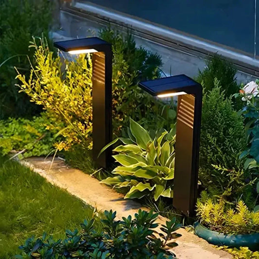 Modern Solar Lights Household Garden Waterproof IP65 Outdoor Solar Bollard LED Lawn Lamp Lighting Courtyard Decoration Lights