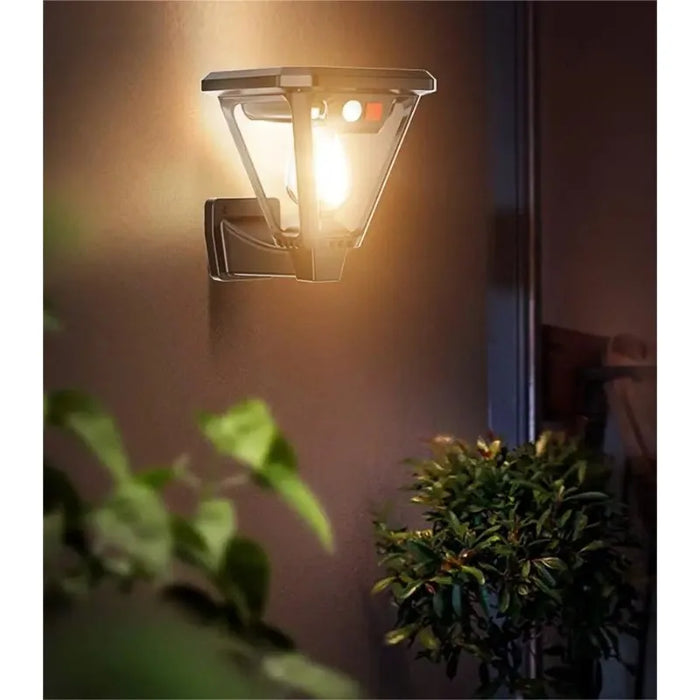 Solar Motion Sensor Light Outdoor LED Waterproof Lawn Street Garden Villa Porch Wall Mounted and Plug-in Dual-Purpose Camping