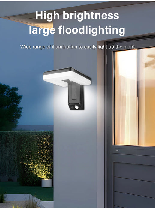 Solar Wall Lamp Outdoor Waterproof Street Lights Motion Sensor 3 Modes Solar Powered Sunlight Lamps Foldable for Garden Lighting