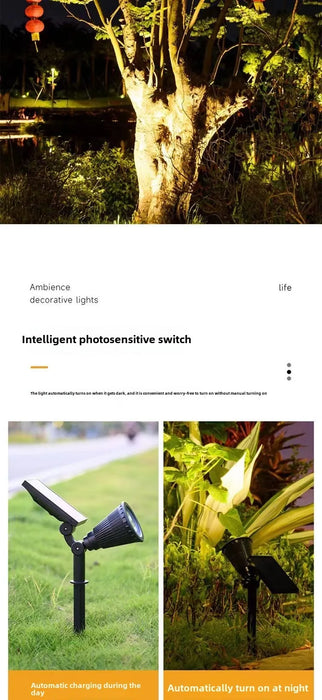 1/2 Packs Solar Lights Solar Spotlight Waterproof Solar Wall Light Solar Garden Light Solar Lamp Outdoor Spotlight