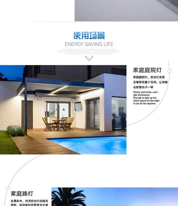 New Solar Light Outdoor Lighting 30W Garden Light Indoor and Outdoor Super Bright Extra High Power Solar Floodlight Low Price