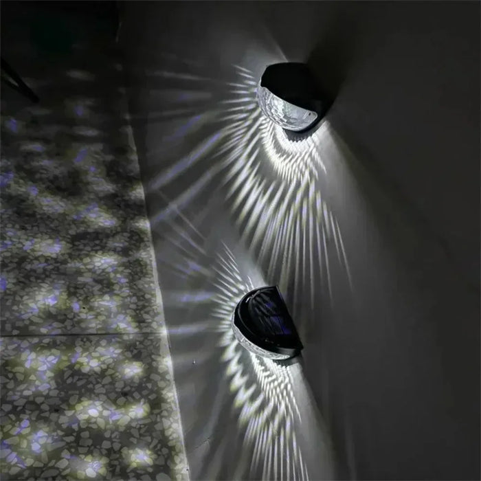 2/4pcs Solar Wall Lamps Outdoor Waterproof Courtyard Garden Decoration Porch Yard Energy-saving Street Lights Christmas Decor
