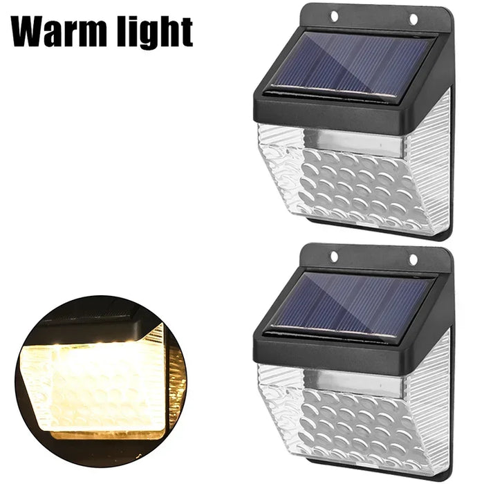 Solar Lamp 270° LED Wall Lights Waterproof Solar Wall Lamp Outdoor Garden Balcony Stairs Hallway Security Motion Sensor Lights