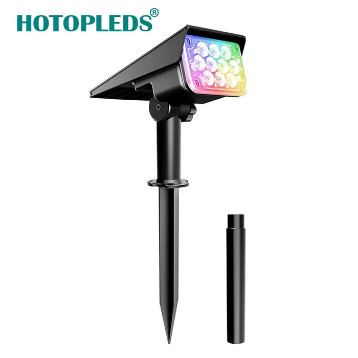 Solar Powered Motion Sensor Spotlight Outdoor Pathway Decoration Landscape Waterproof Lawn Lamp Solar Spot Lights