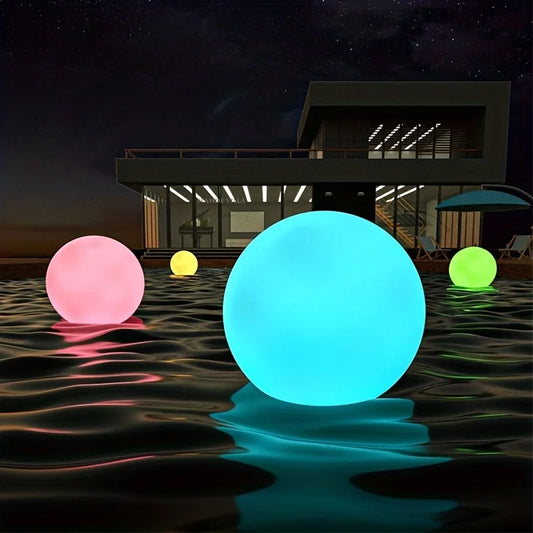 Solar Floating Pool Light Glowing Orbs Suspended Floating Inflatable Outdoor Waterproof Ball Solar Lamp Garden Party Decoration