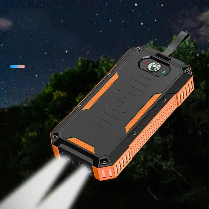 Solar panels Power bank Wireless charging solar phone charger 99000mAh with Camping Lamp Mobile Phone Charger USB Power bank